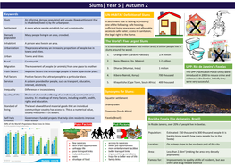 Slums| Year 5 | Autumn 2