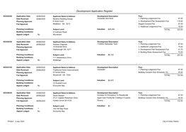 Development Application Register