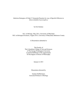 Infection Strategies of Clade V Nematode Parasites by Way of Specific Effectors in Heterorhabditis Bacteriophora