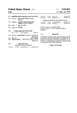 United States Patent 19 (11) 3,946,066 Todd (45) Mar