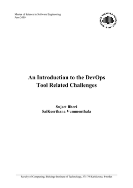 An Introduction to the Devops Tool Related Challenges