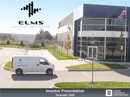 ELMS Investor Presentation