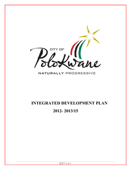 Integrated Development Plan 2012- 2013/15