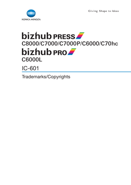 Bizhubpressc7000series C80