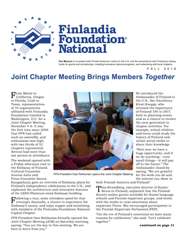FALL 2016 Joint Chapter Meeting Brings Members Together