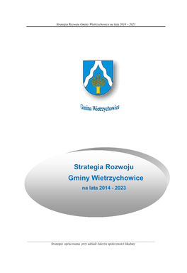 Strategia Rozwoju Gminy Wietrzychowice Na Lata 2014 – 2023