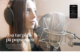 I Fjol Knep Hon En Finalplats I Melodifestivalen Med Popdängan ”Don’T Stop”