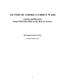 Victims of America's Dirty Wars