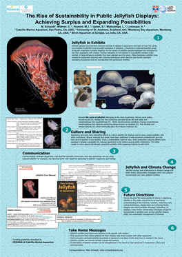 The Rise of Sustainability in Public Jellyfish Displays: Achieving Surplus and Expanding Possibilities M