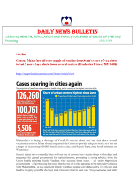 Daily Health News Bulletin