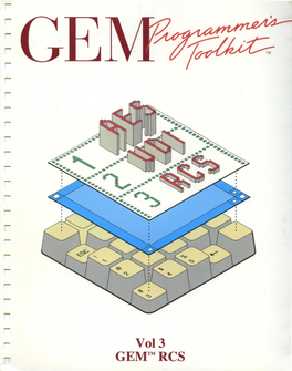 GEMTMRCS GEM™ Resource Construction Set