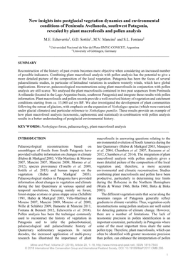 New Insights Into Postglacial Vegetation Dynamics And