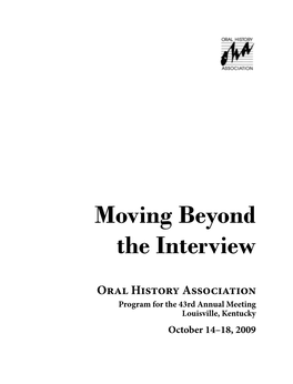 Moving Beyond the Interview