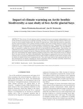 Impact of Climate Warming on Arctic Benthic Biodiversity: a Case Study of Two Arctic Glacial Bays