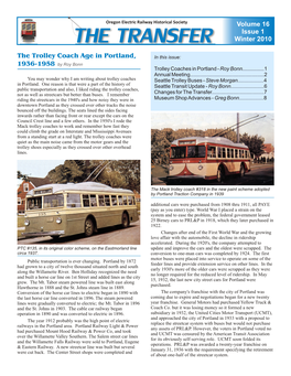 The Trolley Coach Age in Portland, 1936-1958