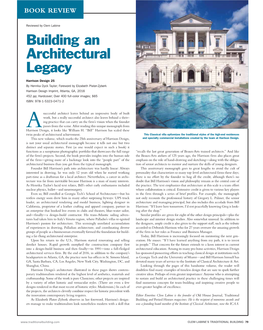 Building an Architectural Legacy