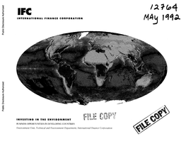 IFC INTERNATIONAL FINANCE CORPORATION Public Disclosure Authorized Public Disclosure Authorized Public Disclosure Authorized