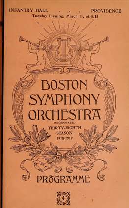 Boston Symphony Orchestra Concert Programs, Season 38,1918-1919, Trip