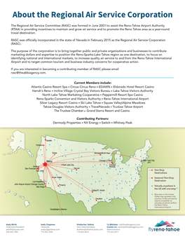About Rrgional Air Service 2017
