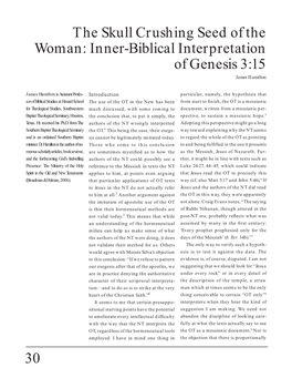 30 the Skull Crushing Seed of the Woman: Inner-Biblical Interpretation