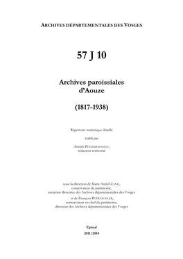 Archives De La Paroisse D'aouze.Pdf