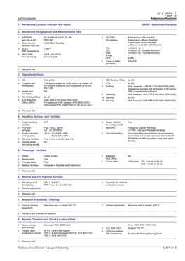 AIP DENMARK Trafikstyrelsen/Danish Transport Authority AD 2
