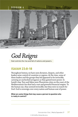 God Reigns God Controls the Rise and Fall of Nations and Powers