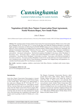 Vegetation of Little Bora Nature Conservation Trust Agreement, North Western Slopes, New South Wales