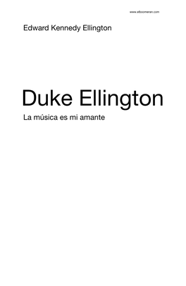 Com. DUKE ELLINGTON 1 2/3/2009, 16:23 DUKE ELLINGTON