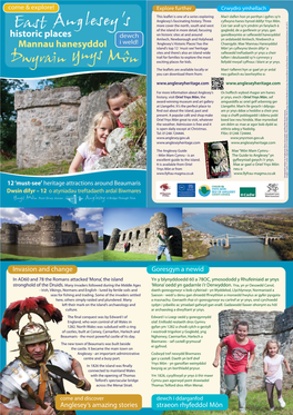 Invasion and Change Anglesey's Amazing Stories Goresgyn a Newid
