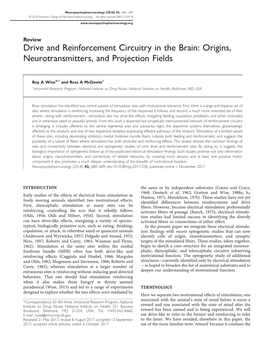 Origins, Neurotransmitters, and Projection Fields