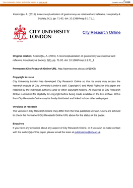 City Research Online