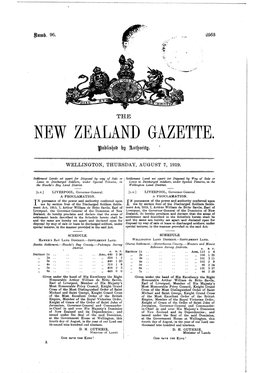 New Zealand Gazette