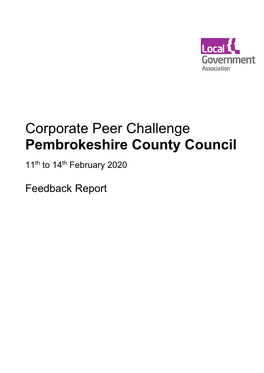 Corporate Peer Challenge Pembrokeshire County Council