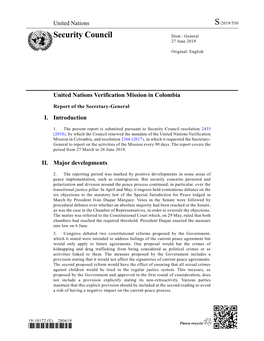 Security Council Distr.: General 27 June 2019