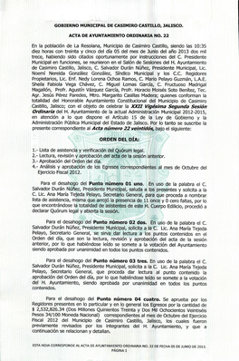 Gobierno Municipal De Casimiro Castillo, Jalisco