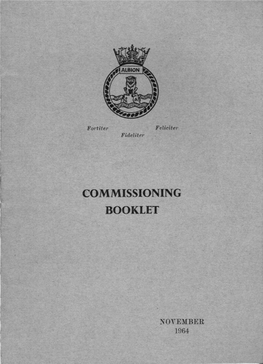 HMS Albion Commissioning Booklet