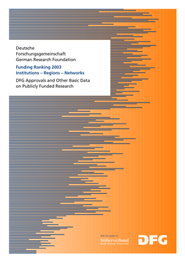 Link to Pdf Funding Ranking 2003. Institutions