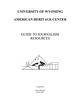 Guide to Journalism Collections