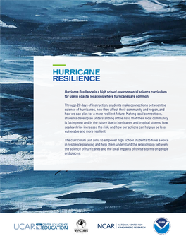 Download the Hurricane Resilience Curriculum