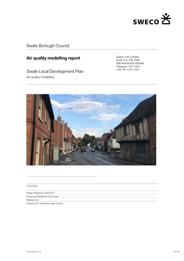 Swale Borough Council Air Quality Modelling Report Swale Local