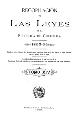 Recopilación De Las Leyes Emitidas Por El Gobierno Democrático De La