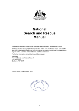 Australia National Search and Rescue Manual