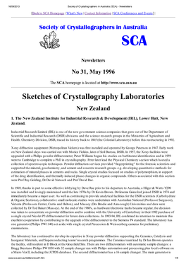 Sketches of Crystallography Laboratories New Zealand