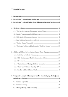 Table of Contents 