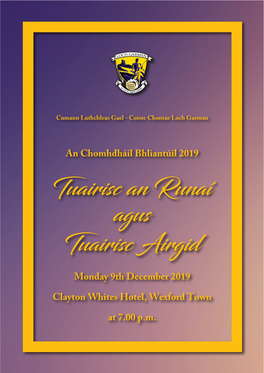 Wexford GAA Convention Booklet 2019