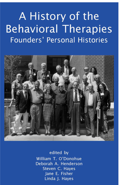 A History of the Behavioral Therapies