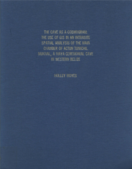 Cave As a Cosmogram: the Use of Gis in an Intrasite Spatial Analysis of the Main Chamber of Actun Tuniciul Muknal, Amaya Ceremonial Cave in Western Belize