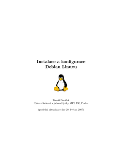 Instalace a Konfigurace Debian Linuxu