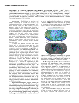 Insights Into Early Lunar Chronology from Grail Data